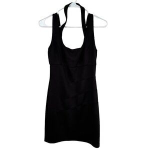 Guess little black mini halter/tank bodycon sheath dress,size 4